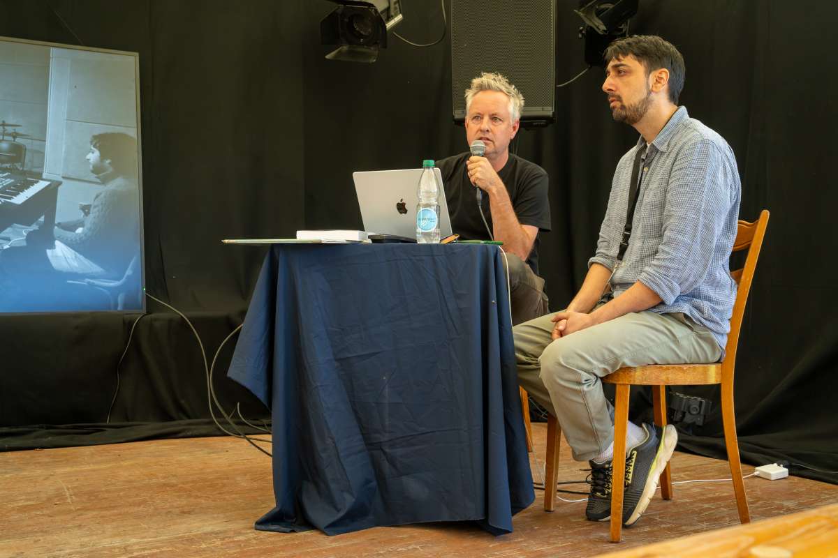 In demand III: Norient founder Thomas Burkhalter (left) and Abishek Mathur (Norient podcaster) provided insight into their work.