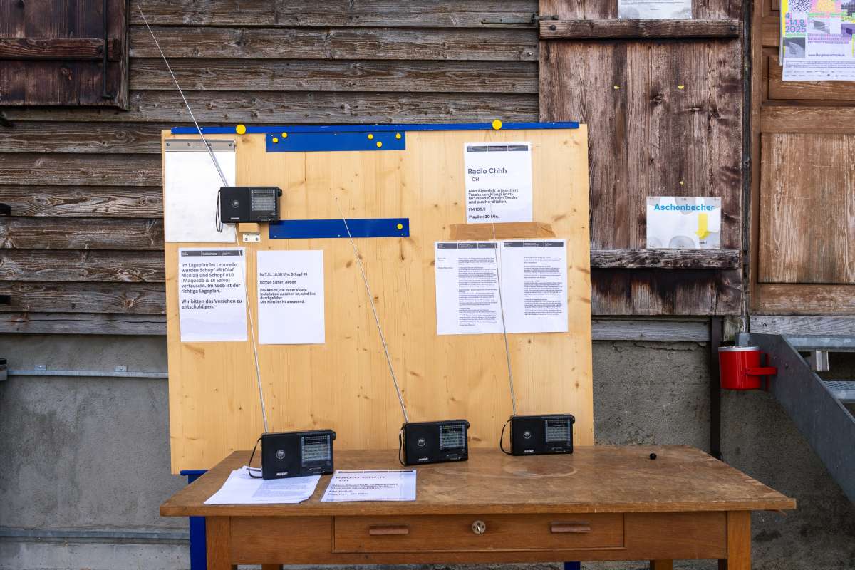 On air every day: Ticino experimental radio station Chhh.